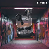 Streetz Hörlurar T150 Transparent True Wireless Earbuds Svart