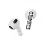 Streetz Hörlurar T150 Transparent True Wireless Earbuds Vit