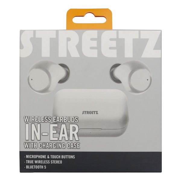 Streetz Hörlurar T210 Wireless Earbuds In-Ear Vit