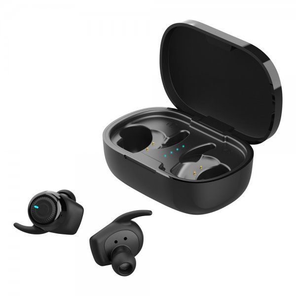 Streetz Hörlurar T220 Wireless Earbuds Stay-In-Ear Svart