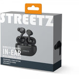 Streetz Hörlurar T230 Wireless Earbuds In-Ear Svart