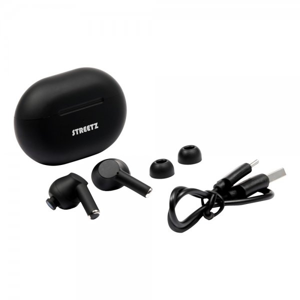 Streetz Hörlurar T230 Wireless Earbuds In-Ear Svart