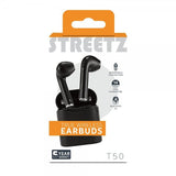 Streetz Hörlurar T50 True Wireless Earbuds Svart