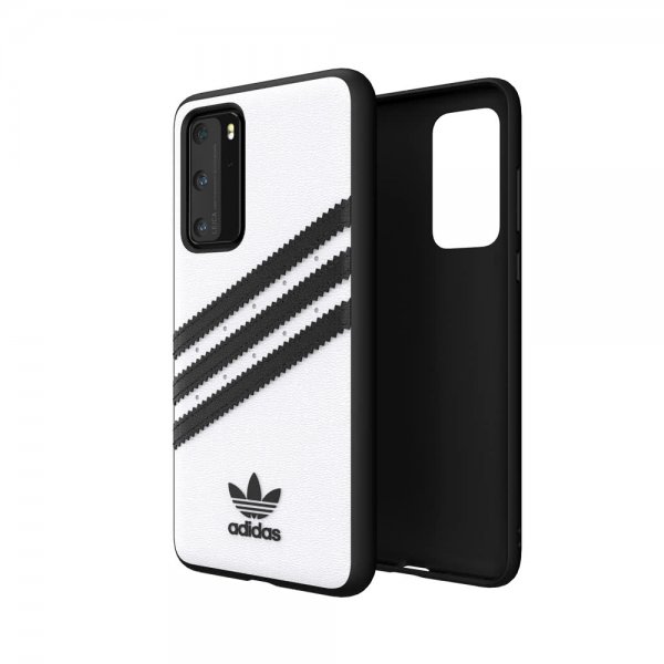 Adidas Huawei P40 Skal OR 3 Stripes Snap Case Vit Svart