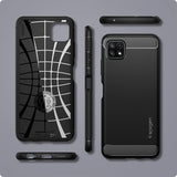 Spigen Samsung Galaxy A22 5G Skal Rugged Armor Matte Black