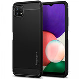 Spigen Samsung Galaxy A22 5G Skal Rugged Armor Matte Black