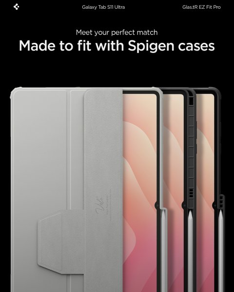 Spigen Samsung Galaxy Tab S11 Ultra Skärmskydd GLAS.tR EZ Fit Pro