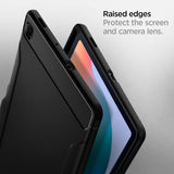 Spigen Samsung Galaxy Tab S6 Lite Skal Rugged Armor Svart