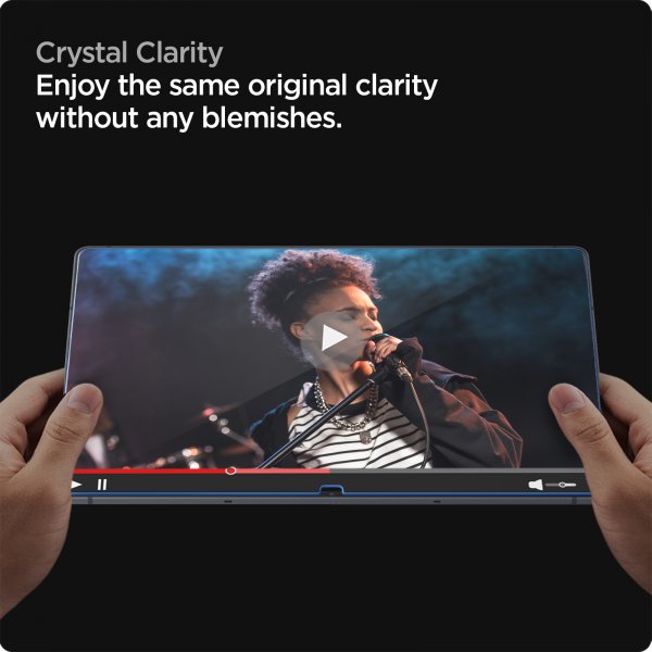 Spigen Samsung Galaxy Tab S8 Ultra Skärmskydd GLAS.tR EZ Fit