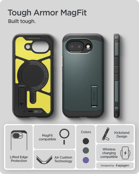 Spigen Google Pixel 10a Skal Tough Armor MagFit Abyss Green