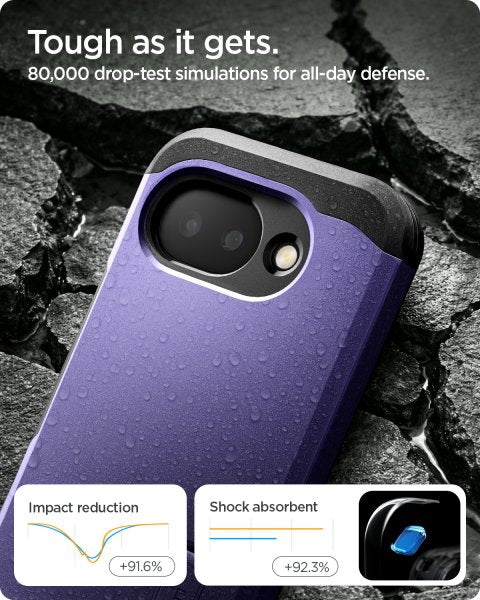 Spigen Google Pixel 10a Skal Tough Armor MagFit Ash Violet