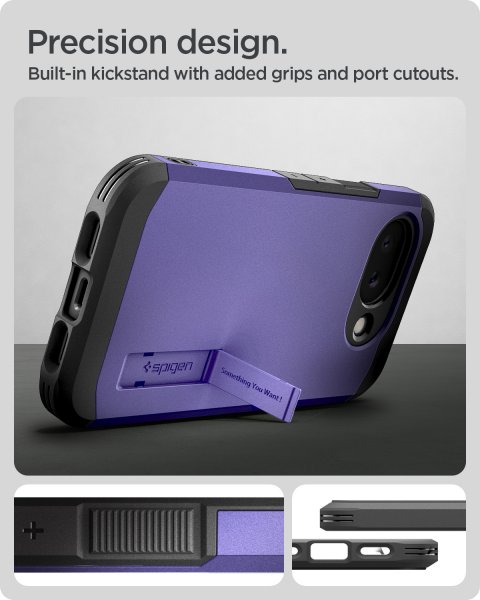 Spigen Google Pixel 10a Skal Tough Armor MagFit Ash Violet