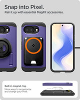 Spigen Google Pixel 10a Skal Tough Armor MagFit Ash Violet
