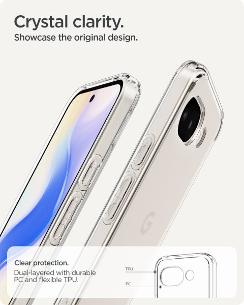 Spigen Google Pixel 10a Skal Ultra Hybrid Crystal Clear