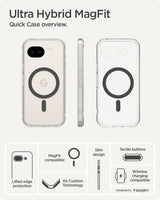 Spigen Google Pixel 10a Skal Ultra Hybrid MagFit Clear Graphite