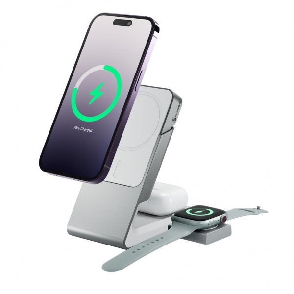 ALOGIC Matrix 3-in-1 Magnetic Charging Dock with Apple Watch Charger Vit