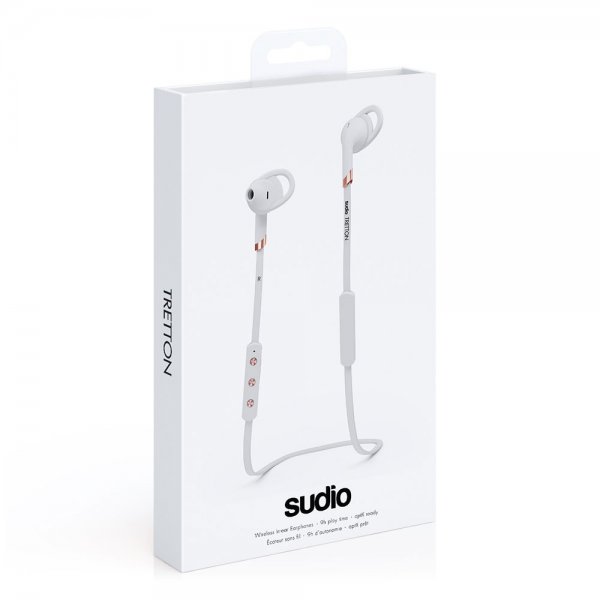 Sudio Tretton Trådlösa Hörlurar Sport Wing Tip In-Ear Vit