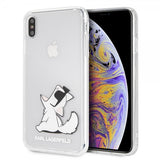 Karl Lagerfeld iPhone Xs Max Skal Fun Choupette Transparent