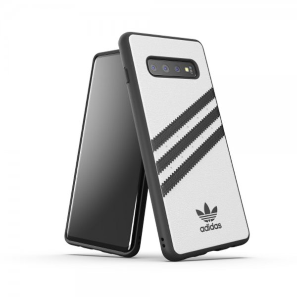 Adidas Samsung Galaxy S10 Plus Skal OR Moulded Case PU SS19 Vit Svart
