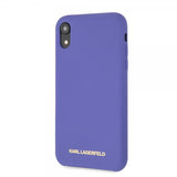 Karl Lagerfeld iPhone Xr Skal Silikon Lagerfeld Guld Logo Lila