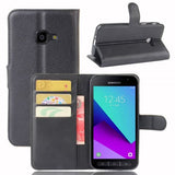 Samsung Galaxy Xcover 4/4S Fodral Litchi Svart