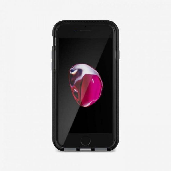 Tech21 iPhone 7/8/SE Skal Evo Check TPU Transparent Svart