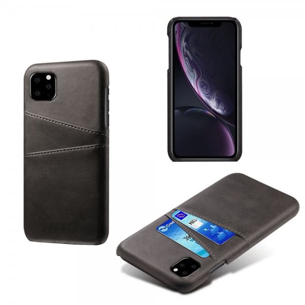 iPhone 11 Pro Skal med med två Kortfack Svart