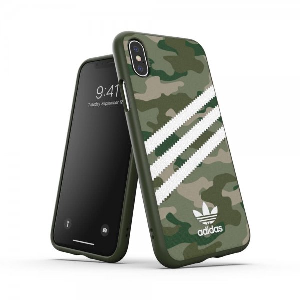 Adidas iPhone X/Xs Skal OR Moulded Case Camo FW19 Raw Green