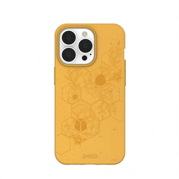 Pela iPhone 13 Pro Skal Classic Honey Hive Edition