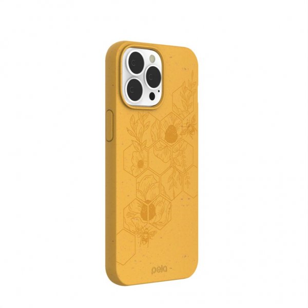 Pela iPhone 13 Pro Max Skal Classic Honey Hive Edition