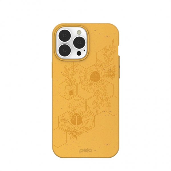 Pela iPhone 13 Pro Max Skal Classic Honey Hive Edition