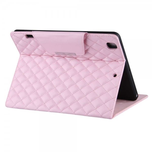 iPad 10.2 (gen 7/8/9) Fodral Rombmönster Rosa