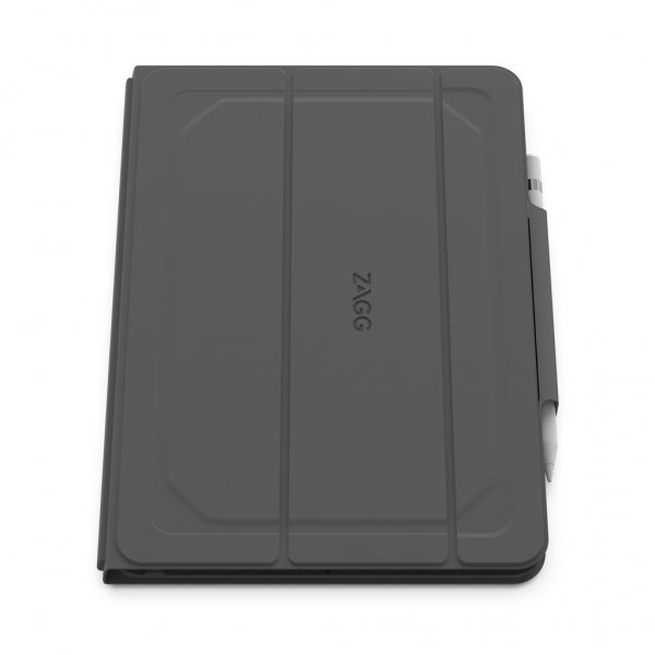 ZAGG iPad 10.2 Fodral med tangentbord Rugged Messenger Keyboard Charcoal