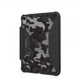 Urban Armor Gear (UAG) iPad 10.9 (gen 10)/iPad 11 (A16) Fodral Plyo Folio Midnight Camo