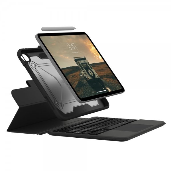 Urban Armor Gear (UAG) iPad 10.9 (gen 10)/iPad 11 (A16) Fodral Rugged Bluetooth Keyboard with Trackpad Nordic Svart
