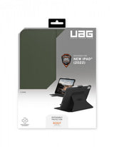 Urban Armor Gear (UAG) iPad 10.9 (gen 10)/iPad 11 (A16) Fodral Scout Folio Black/Olive