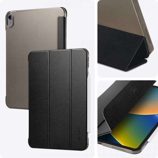 Spigen iPad 10.9 (gen 10)/iPad 11 (A16) Fodral Smart Fold Svart