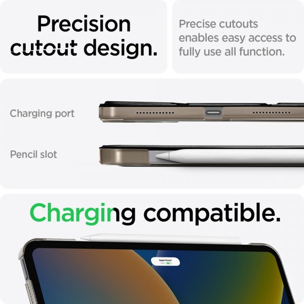 Spigen iPad 10.9 (gen 10)/iPad 11 (A16) Fodral Smart Fold Svart