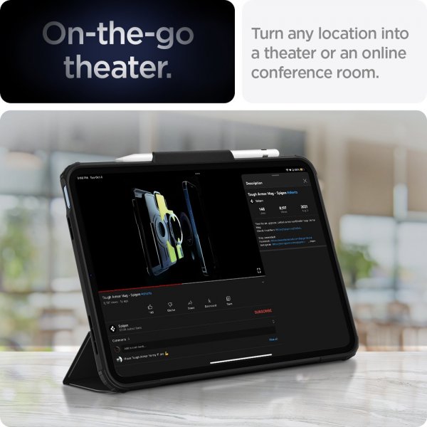 Spigen iPad 10.9 (gen 10)/iPad 11 (A16) Fodral Ultra Hybrid Pro Svart