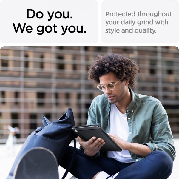 Spigen iPad 10.9 (gen 10)/iPad 11 (A16) Skal Rugged Armor Matte Black