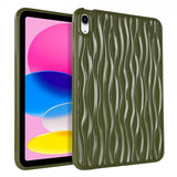 iPad 10.9 (gen 10)/iPad 11 (A16) Skal Vågtextur Grön