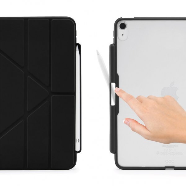 Pipetto iPad 10.9 (gen 10)/iPad 11 (A16) Fodral Origami No3 Pencil Case Svart