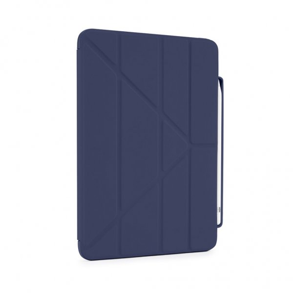 Pipetto iPad 10.9 (gen 10)/iPad 11 (A16) Fodral Origami No3 Pencil Case Mörkblå