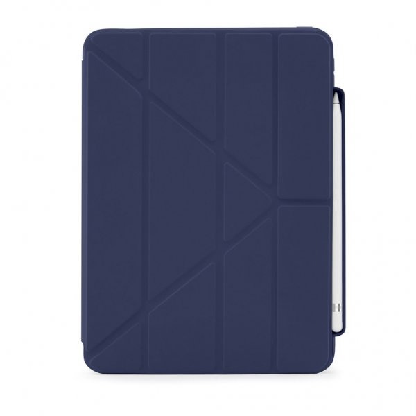 Pipetto iPad 10.9 (gen 10)/iPad 11 (A16) Fodral Origami No3 Pencil Case Mörkblå