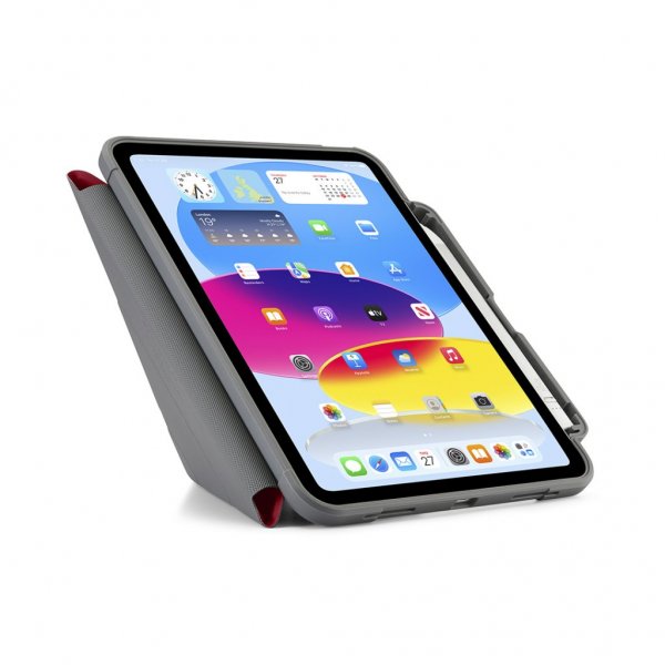 Pipetto iPad 10.9 (gen 10)/iPad 11 (A16) Fodral Origami No2 Pencil Shield Mörkröd