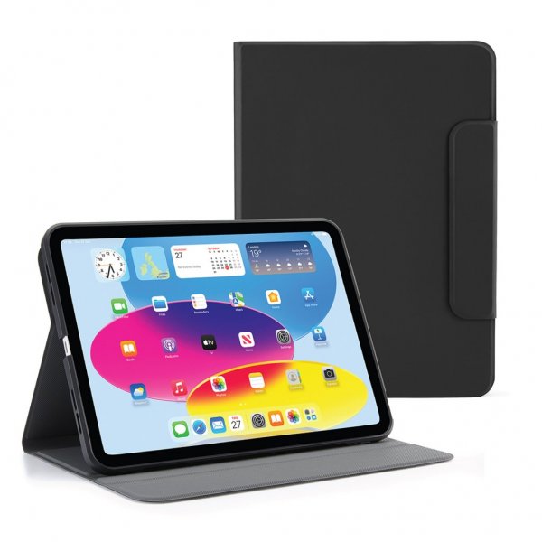 Pipetto iPad 10.9 (gen 10)/iPad 11 (A16) Fodral Rotating Folio Svart
