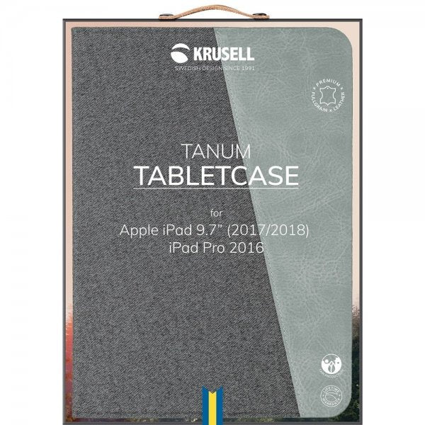 Krusell iPad 9.7 2017/2018 Fodral Tanum Cover Vintage Grey