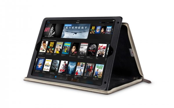 Twelve South iPad 9.7 (gen 5/6)/iPad Air 1/2 Fodral BookBook Äkta Läder Stativ Brun