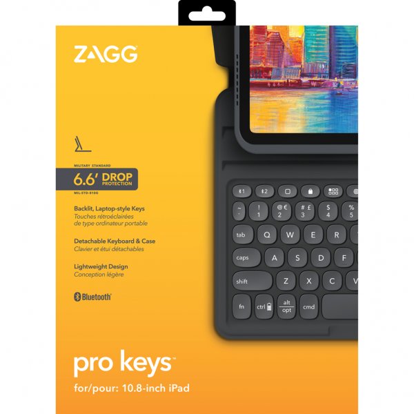 ZAGG iPad Air 10.9 (gen 4/5) Fodral med tangentbord Pro Keys Svart Grå