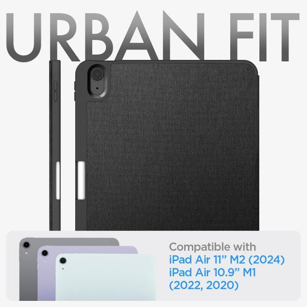 Spigen iPad Air 11 (M2/M3/M4) Fodral Urban Fit Svart